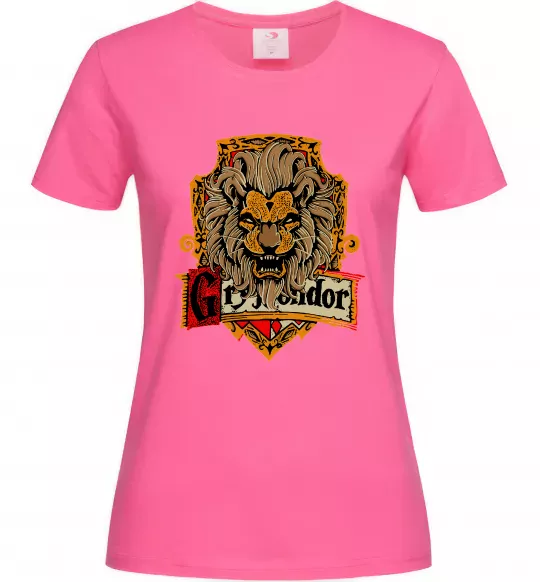 Женская футболка Gryffindor Ярко-розовый фото