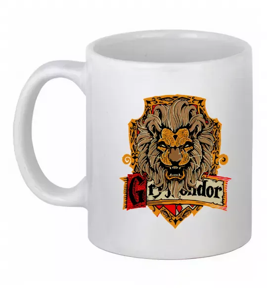 Чашка керамическая Gryffindor Белый фото