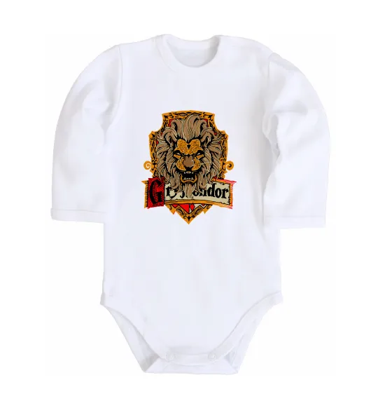 Детский боди Gryffindor Белый фото