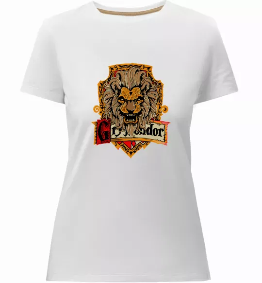 Жіноча преміум футболка Gryffindor Білий фото
