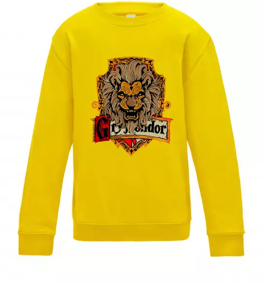 Детский Свитшот Gryffindor Солнечно желтый фото