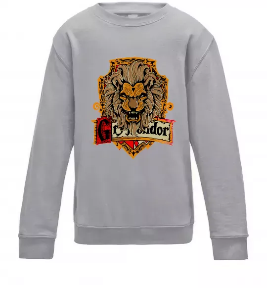 Детский Свитшот Gryffindor Серый меланж фото