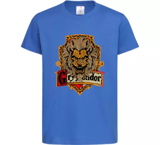 Дитяча футболка Gryffindor Яскраво-синій фото