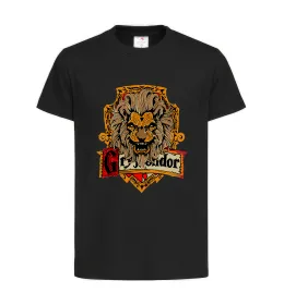 Дитяча футболка Gryffindor Чорний фото