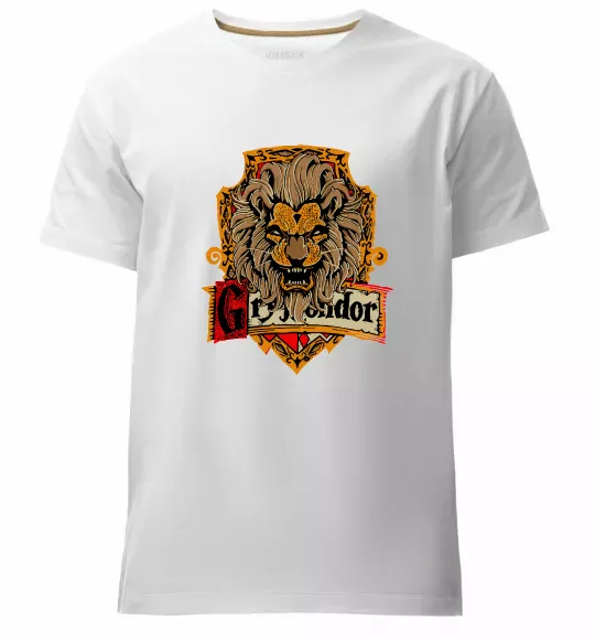 Мужская премиум футболка Gryffindor Белый фото