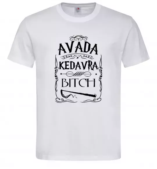 Мужская футболка Avada Kedavra bitch Белый фото