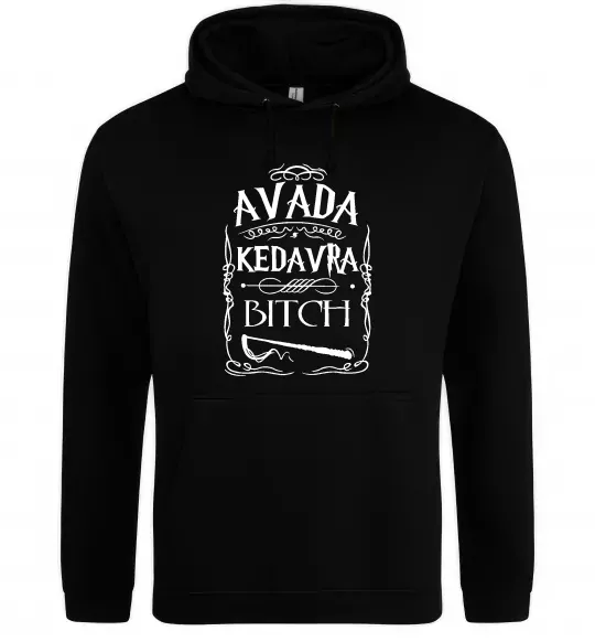 Жіноча толстовка (худі) Avada Kedavra bitch Чорний фото