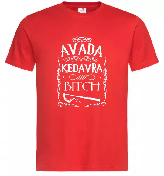 Мужская футболка Avada Kedavra bitch Красный фото