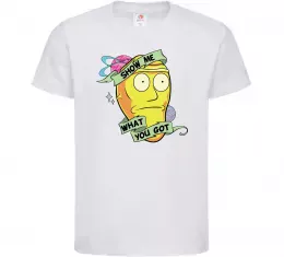 Детская футболка Rick and Morty Show me what you got Белый фото