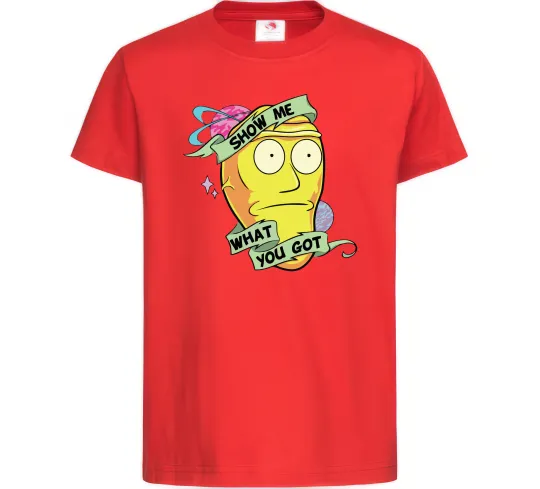 Детская футболка Rick and Morty Show me what you got Красный фото