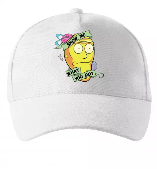 Кепка Rick and Morty Show me what you got Белый фото