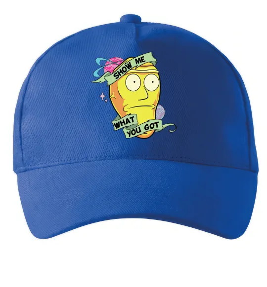 Кепка Rick and Morty Show me what you got Ярко-синий фото