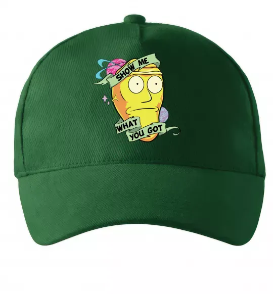 Кепка Rick and Morty Show me what you got Темно-зеленый фото
