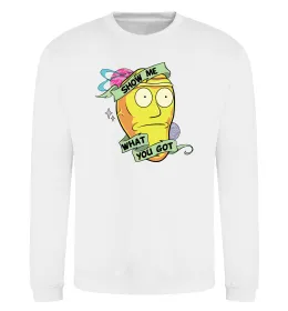 Світшот Rick and Morty Show me what you got Білий фото