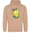 Мужская толстовка (худи) Rick and Morty Show me what you got Песочный фото