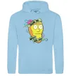 Чоловіча толстовка (худі) Rick and Morty Show me what you got Блакитний фото