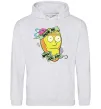 Женская толстовка (худи) Rick and Morty Show me what you got Серый меланж фото