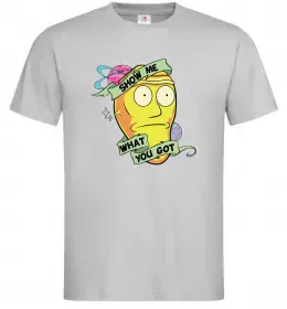 Чоловіча футболка Rick and Morty Show me what you got Сірий фото