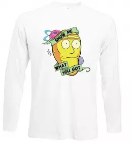 Лонгслів Rick and Morty Show me what you got Білий фото