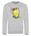 Свитшот Rick and Morty Show me what you got Серый меланж фото
