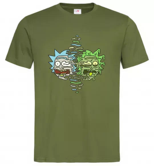 Мужская футболка Toxic Rick Оливковый фото