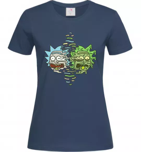 Жіноча футболка Toxic Rick Темно-синій фото