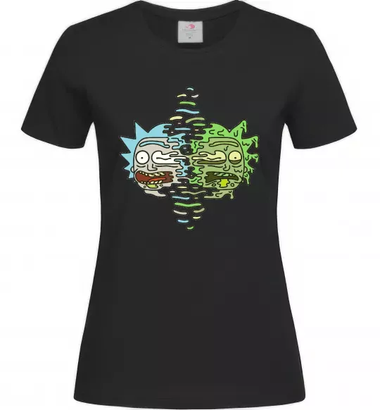 Жіноча футболка Toxic Rick Чорний фото