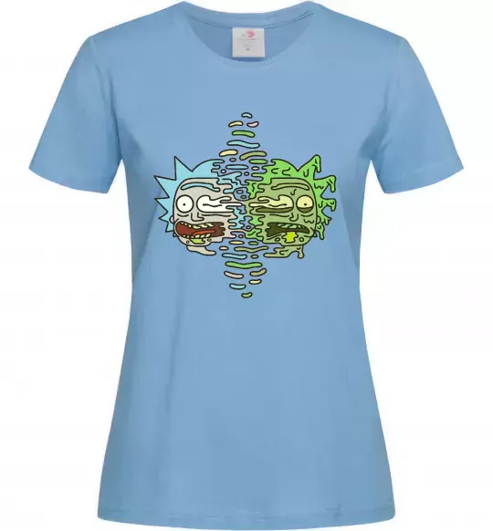 Жіноча футболка Toxic Rick Блакитний фото
