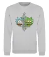 Свитшот Toxic Rick Серый меланж фото