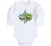 Детский боди Toxic Rick Белый фото