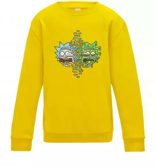 Детский Свитшот Toxic Rick Солнечно желтый фото