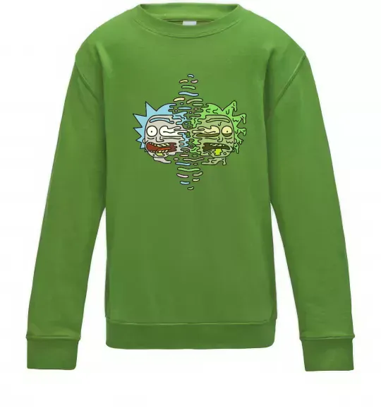 Детский Свитшот Toxic Rick Лаймовый фото