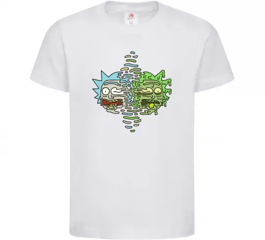 Дитяча футболка Toxic Rick Білий фото