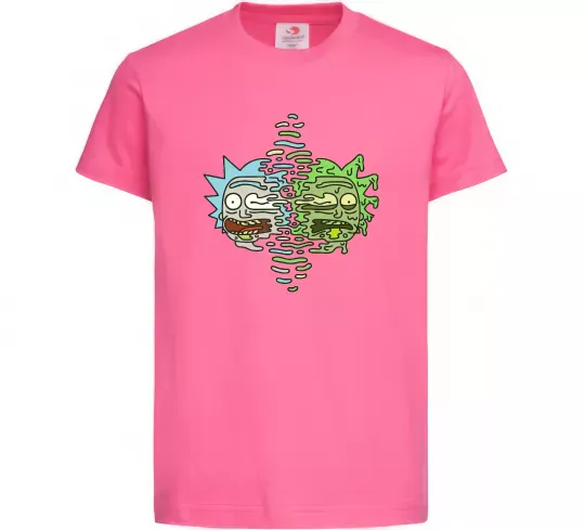 Дитяча футболка Toxic Rick Яскраво-рожевий фото