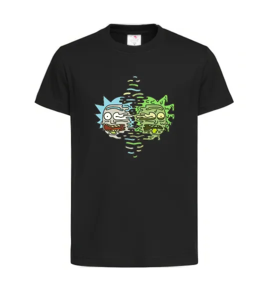 Детская футболка Toxic Rick Черный фото