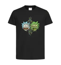 Детская футболка Toxic Rick Черный фото