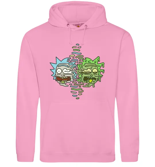 Мужская толстовка (худи) Toxic Rick Розовый фото