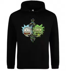 Мужская толстовка (худи) Toxic Rick Черный фото