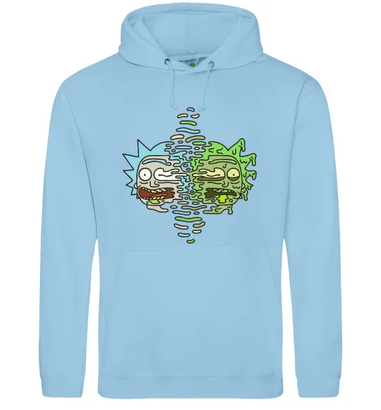 Мужская толстовка (худи) Toxic Rick Голубой фото