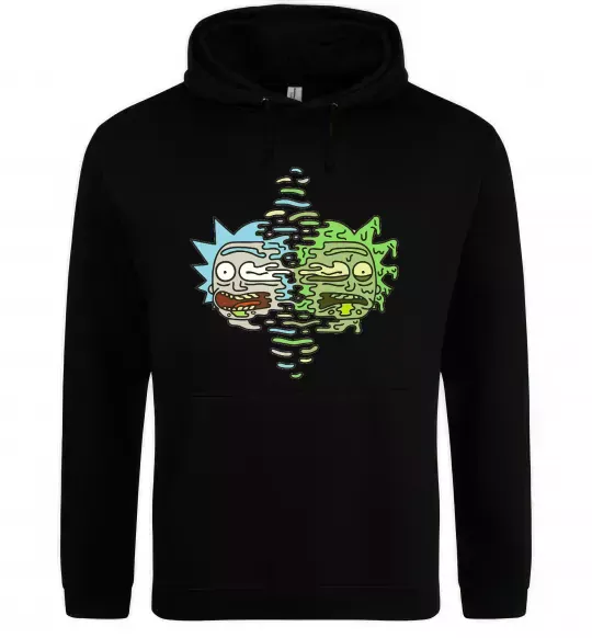 Жіноча толстовка (худі) Toxic Rick Чорний фото