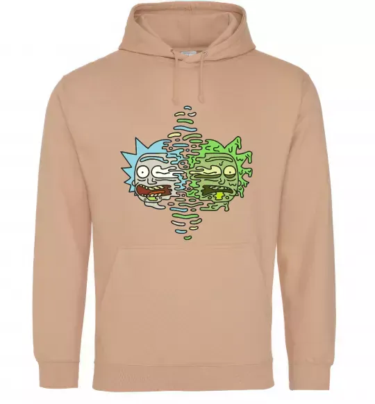 Жіноча толстовка (худі) Toxic Rick Пісочний фото