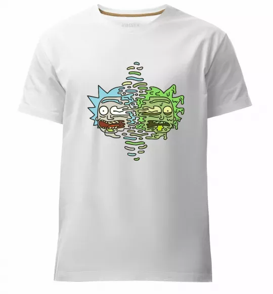 Чоловіча преміум футболка Toxic Rick Білий фото