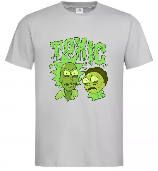 Чоловіча футболка Toxic Rick and Morty Сірий фото