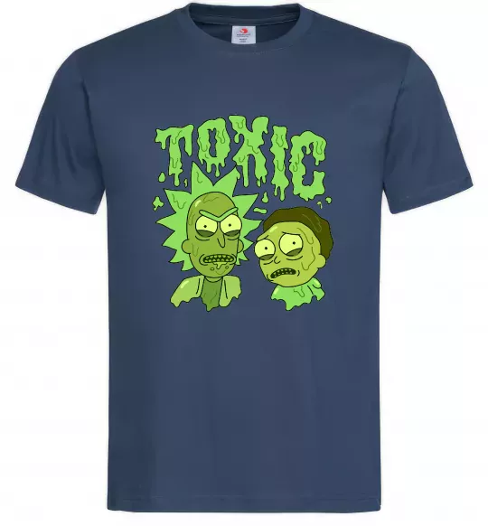 Чоловіча футболка Toxic Rick and Morty Темно-синій фото