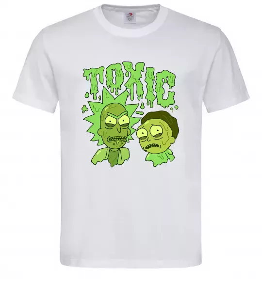 Чоловіча футболка Toxic Rick and Morty Білий фото