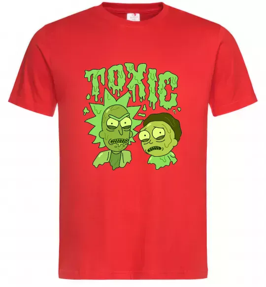 Чоловіча футболка Toxic Rick and Morty Червоний фото