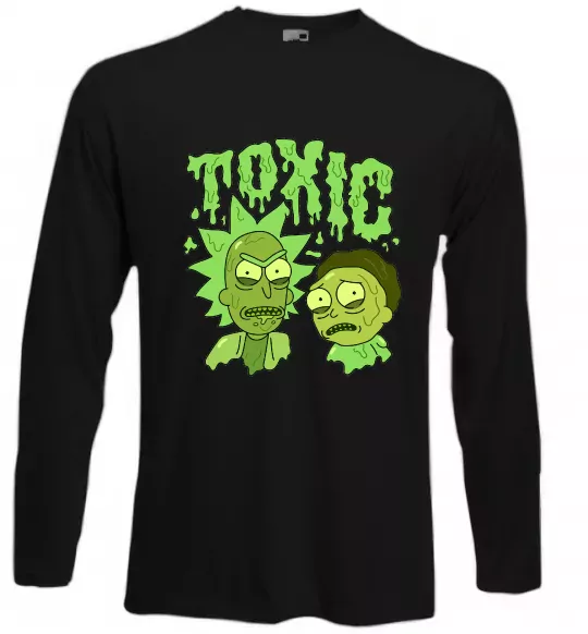 Лонгслів Toxic Rick and Morty Чорний фото