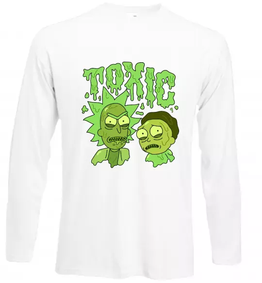 Лонгслів Toxic Rick and Morty Білий фото