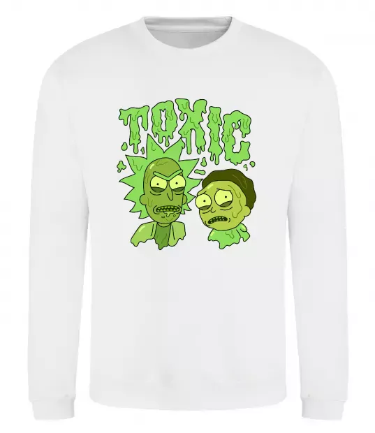 Свитшот Toxic Rick and Morty Белый фото