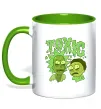 Чашка с цветной ручкой Toxic Rick and Morty Зеленый фото
